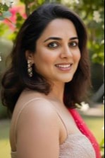 A smiling Indian woman