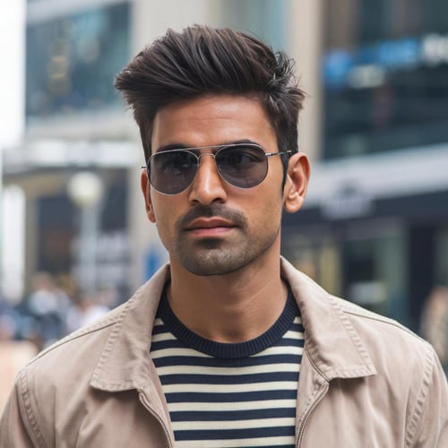 An Indian man wearing sunglasses