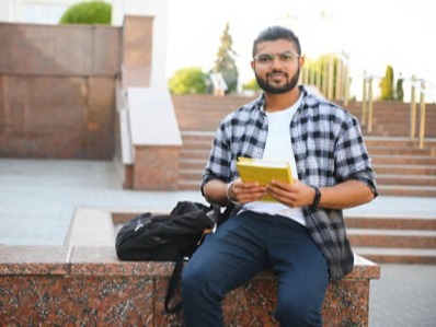 An Indian university student